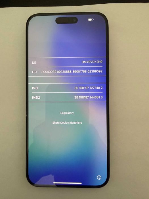 iphone 15 pro max 256GB black titanium