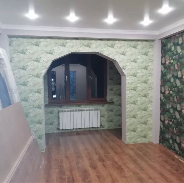 Поклейка обоев закатка левкас