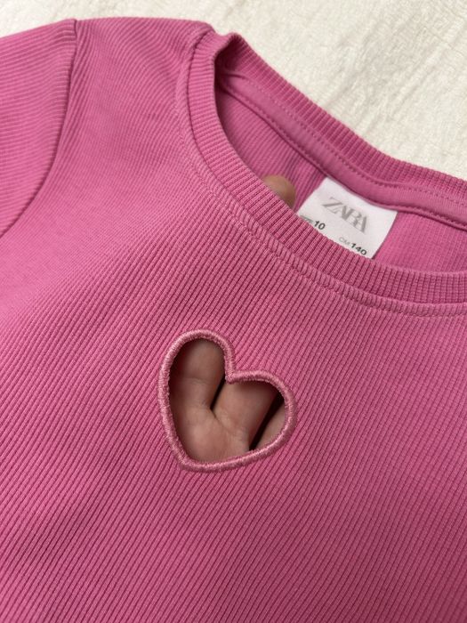 Розовый топ, на 10 лет, рост 140