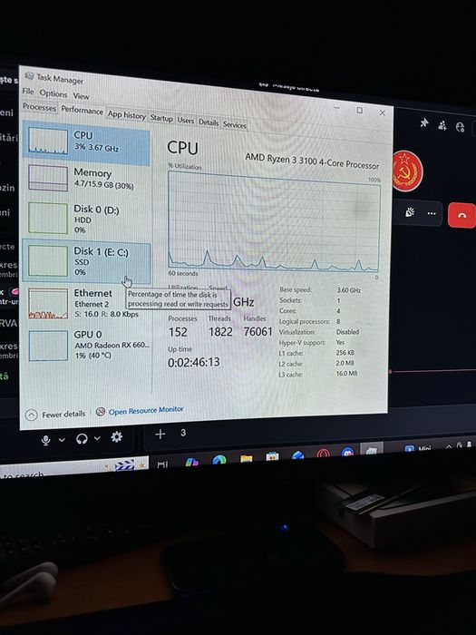 Unitate pc gaming rx6600xt 8gb