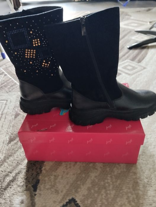 Зимние сапоги для девочки+подарок