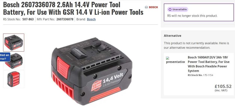 Bosch GBA 14.4V - Акумулаторни батерии 14.4V 1.5Ah и 2.6Ah