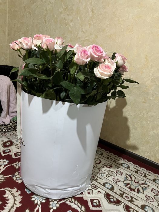 Цветы 51штук роза