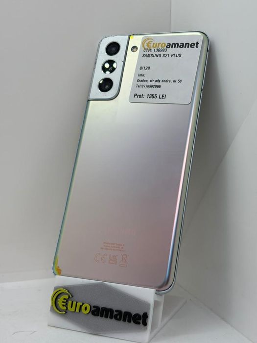 Telefon mobil Samsung Galaxy S21 Plus, Dual SIM, 128GB, 8GB RAM, -A-