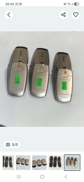 Telefon cu clapeta perfect funcțional.  Pret/ bucata