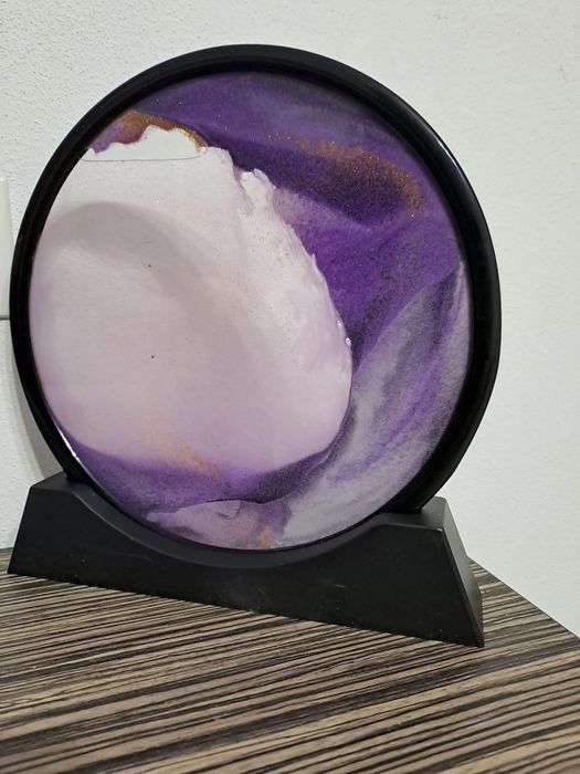 Obiect de decor aesthetic cu nisip miscator - relaxant si elegant 30cm