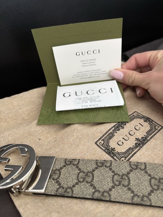 Оригинален колан Gucci двулицев