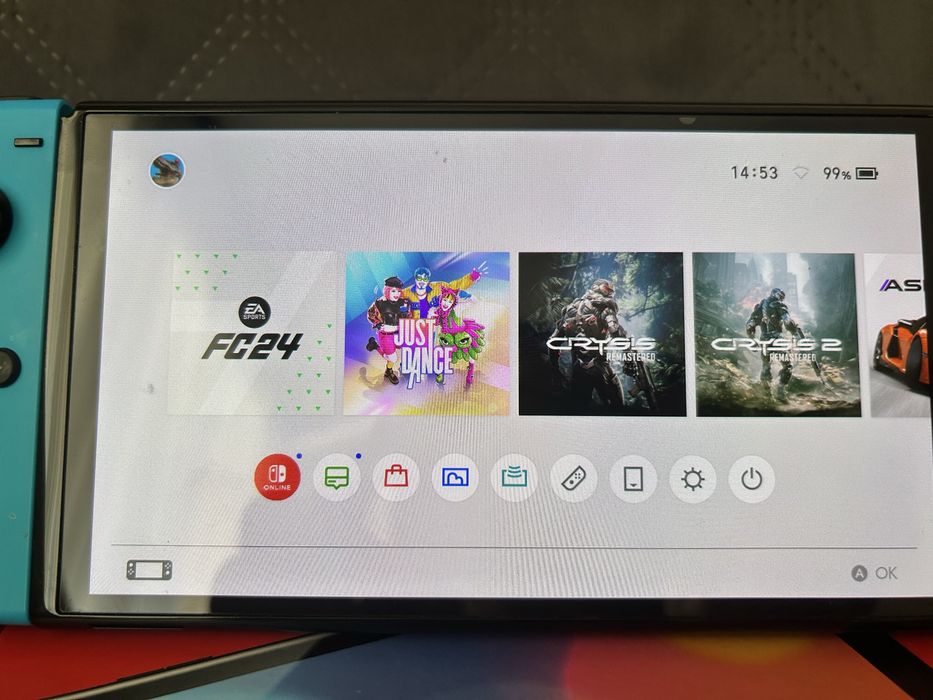 Nintendo Switch Oled+SD card 256 GB+калъф