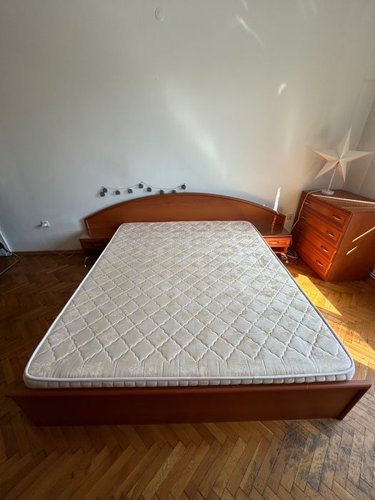 Легло, гардероб, пълен комплект мебели за спалня