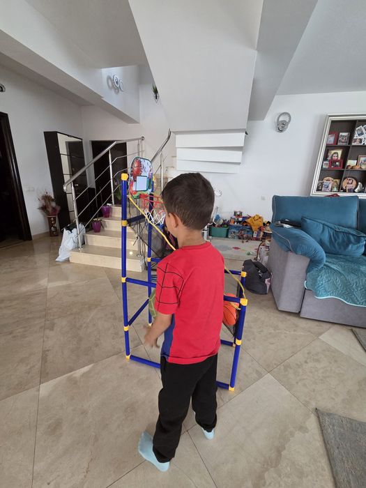 Vand cos baschet copii, 122cm înălțime + 2 mingii