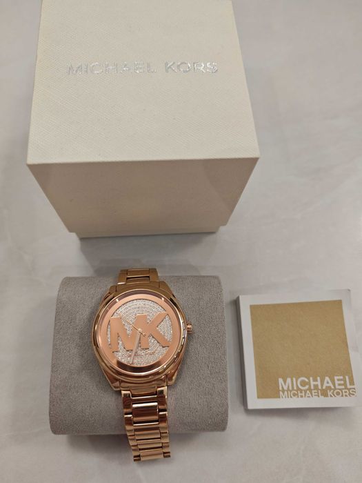 Michael Kors Janelle Дамски Часовник 42мм Кварцов с Розова Метална Верижка