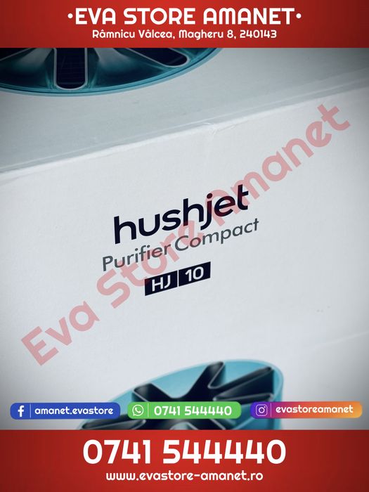 Purificator de aer Dyson HushJet Purifier Compact HJ10 Black/Teal filtru HEPA + filtru cu carbon activ acoperire până la 100 m² 42 dBA