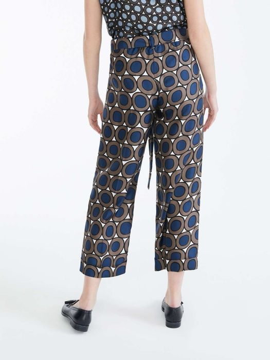 S Max Mara 100% коприна панталон с колан