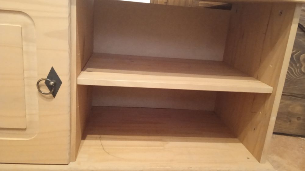 Pantofar cuier, sifonier,  comoda, rustic, lemn de brad solid, nou