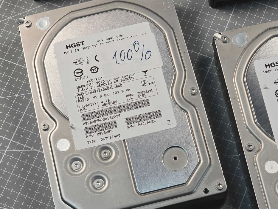 HDD HGST Ultrastar 16TB – Lot 4 x 4TB SAS / Enterprise / Sanatate 100%
