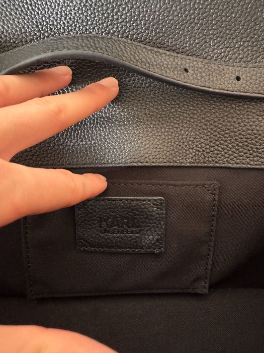 100% Оригинална Кожена чанта Karl Lagerfeld