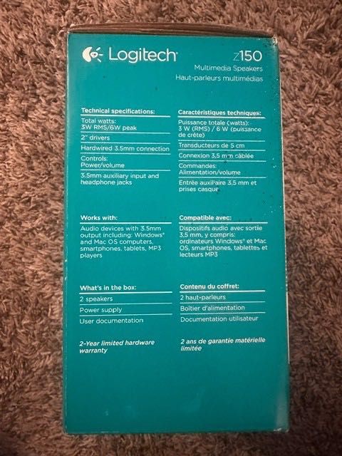 Нови Тонколони LOGITECH Z150 Multimedia Speakers