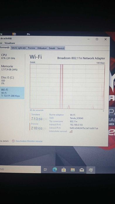 Vînd laptop Acer gamer 8gb
