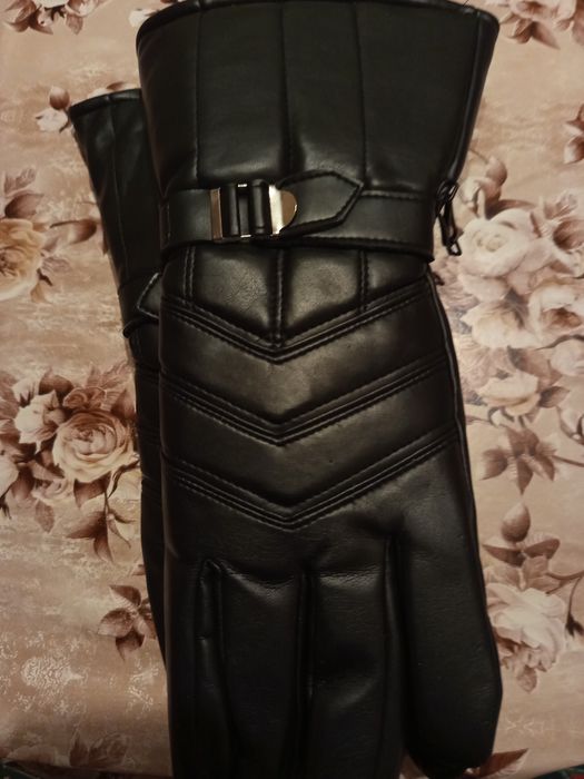 Винтидж Мъжки Дълги Ръкавици от Естествена Кожа Нови