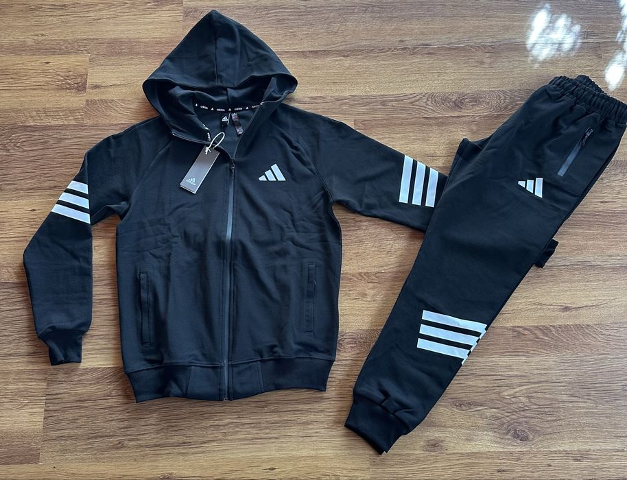 Мъжки,памучен,черен екип Adidas