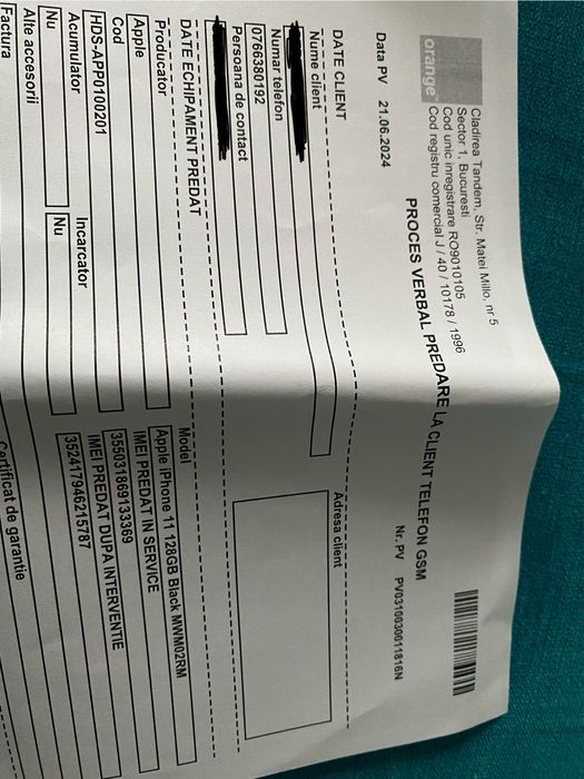 Vand Iphone 11 black 128gb garantie RO