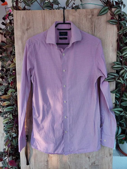 Camasa eleganta Reserved mov violet din 100%bumbac