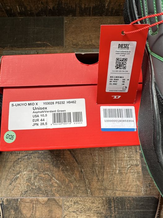 Diesel S-Ukiyo Mid X ( asphalt/verdant green ) sneakers inalt