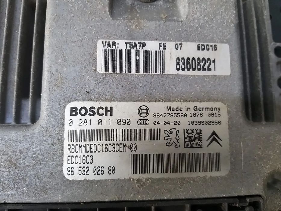 Ecu calculator motor 1.4 hdi peugeot 307 0281011090 9647785580 9653202680