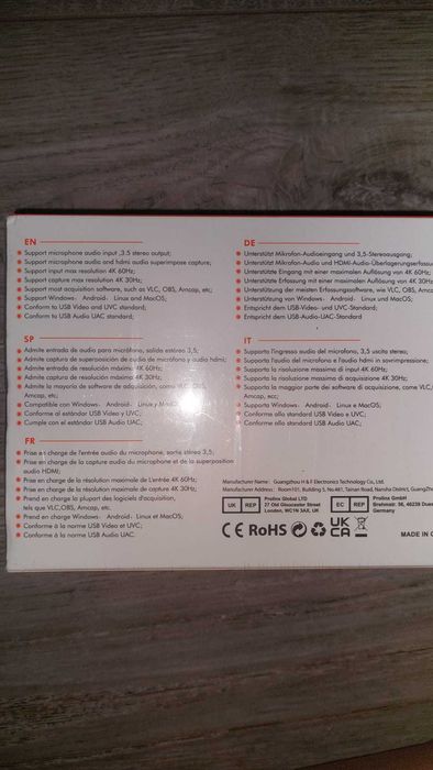 DIGITNOW 4K Video Capture Card, HDMI към USB3.0