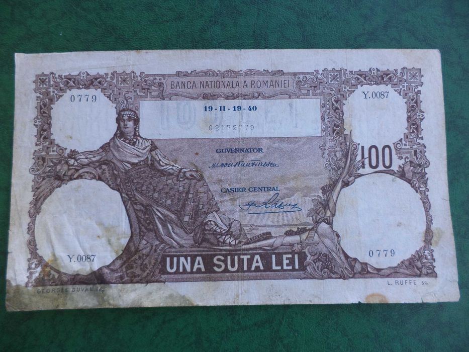 Bancnota veche rara 100 lei 19 februarie 1940 transport gratuit posta
