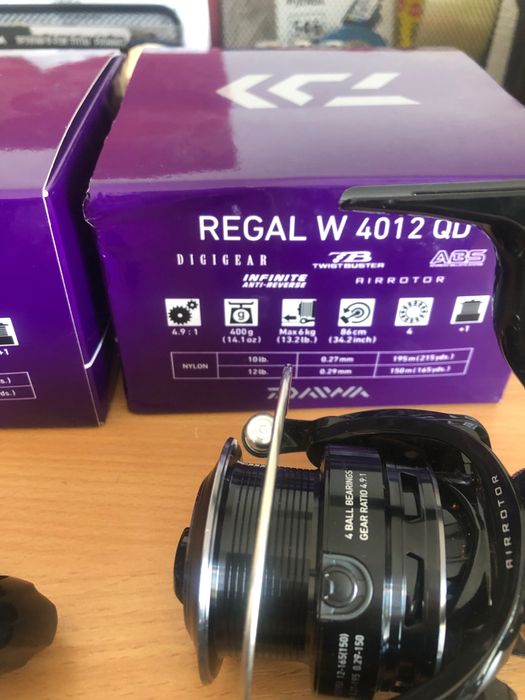 Vand mulinete daiwa regal 4012 qd