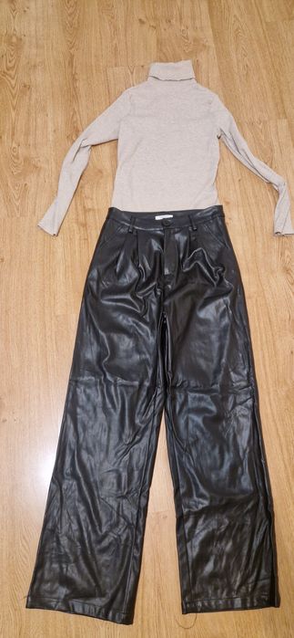 Pantaloni imitatie piele M