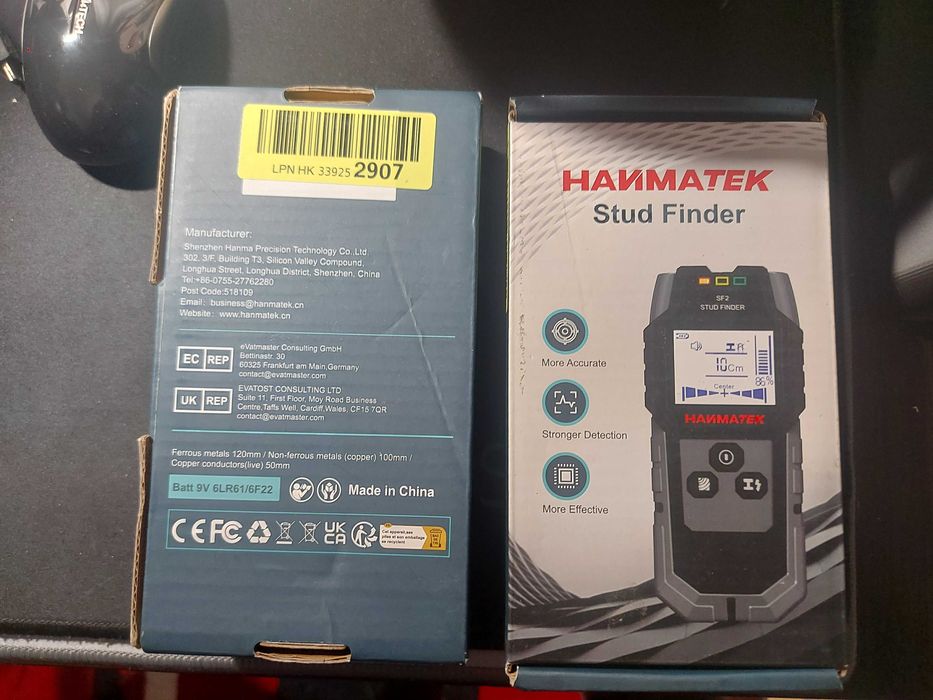 Laser distance, detector cabluri,  Hanmatek si detectoe radiatii EM