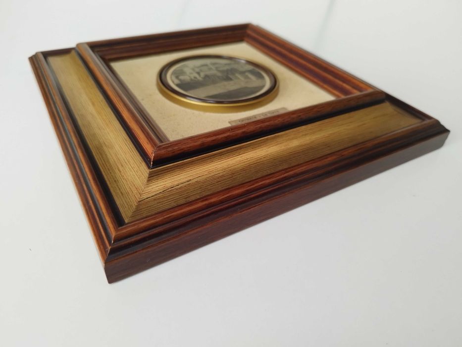 Tablou Gravura pe placa rotunda din argint 800  Chioggia La Torre