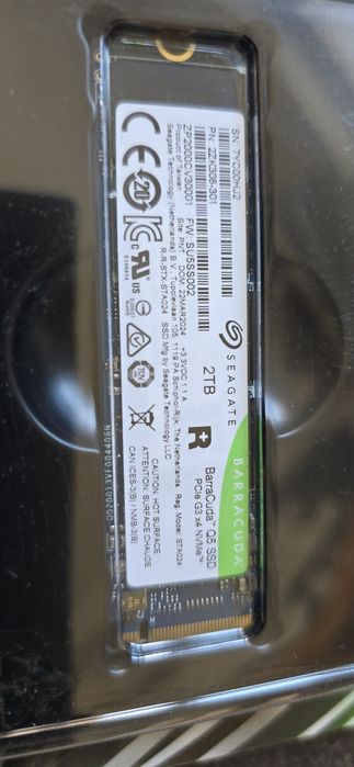 Ssd Seagate BarraCuda Q5 2TB M.2 M2 Pcie NVMe Nou
