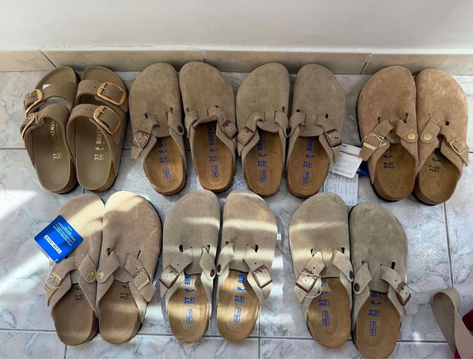 Saboţi 'Boston'BIRKENSTOCK pe Gri Taupe