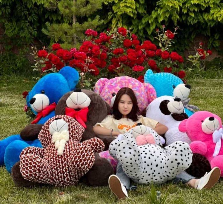 Скидка Плюшевые Мягкие Игрушки Тедди Панда Жұмсақ Аю Большие Мишки