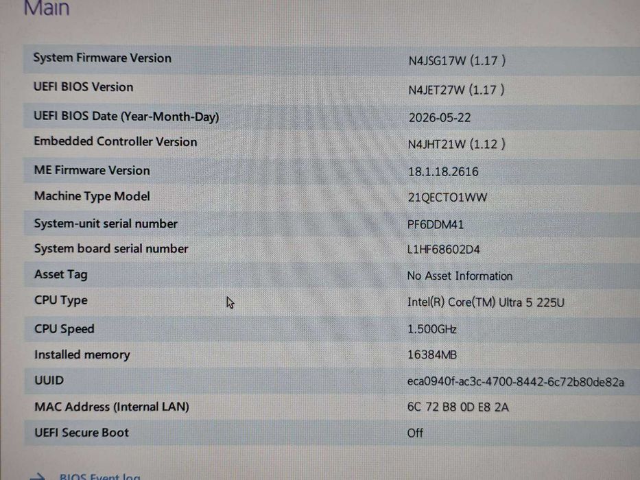 Lenovo ThinkPad T16 Gen 4 - NOU - KLI.ro