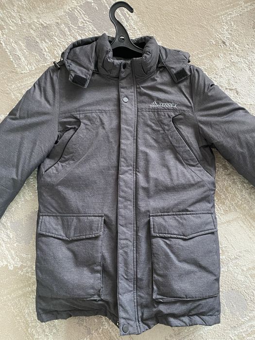 серая куртка для мальчика, ADIDAS TERREX