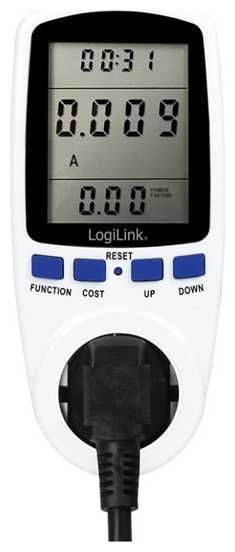 Ватметър  LogiLink, мониторинг на консумацията на енергия, Енергометър