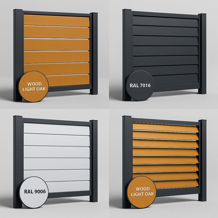 Gard ,porți din aluminiu