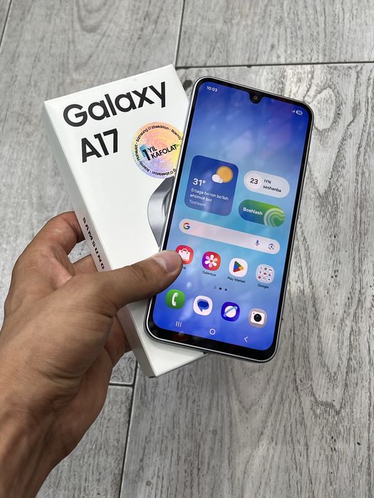Samsung A17 6/128Gb Xolati ideal azgina tutilgan ochlib usta kormagan