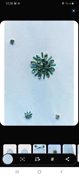 Рубашка со стразами и вышивкой ZARA