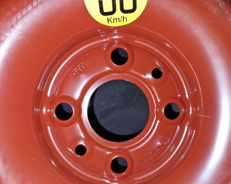 Нова резервна гума тип „патерица“ 14" (4х98) с крик и ключ – за Fiat,