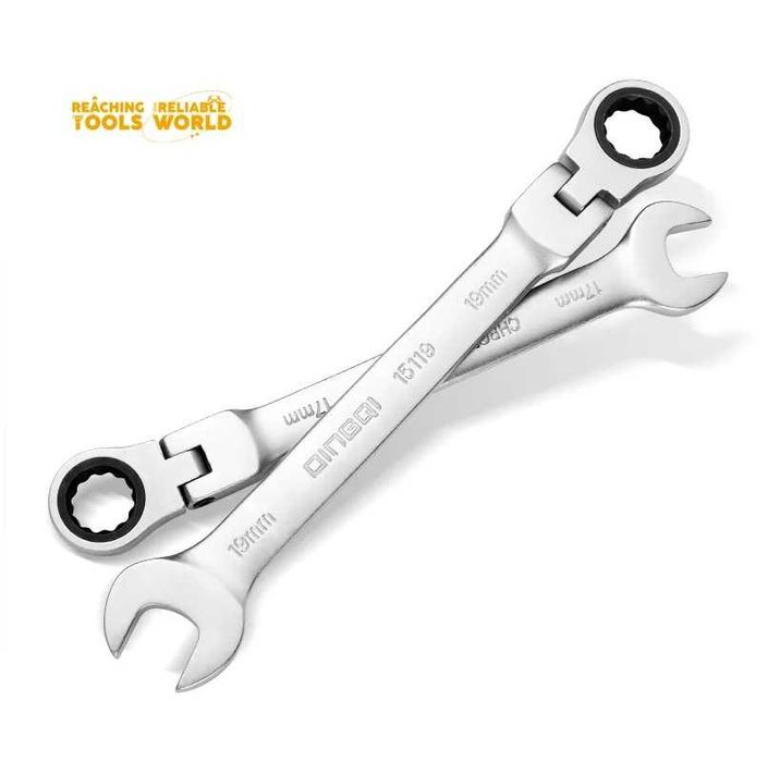 Професионален комплект звездогаечни ключове с тресчотка и чупеща глава