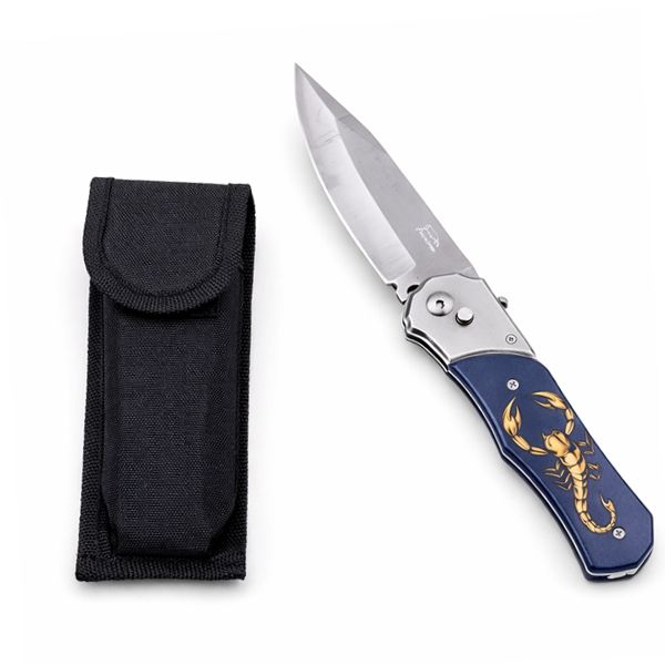 Cutit automat, DEPOX®, design compact, 24 cm, bleumarin