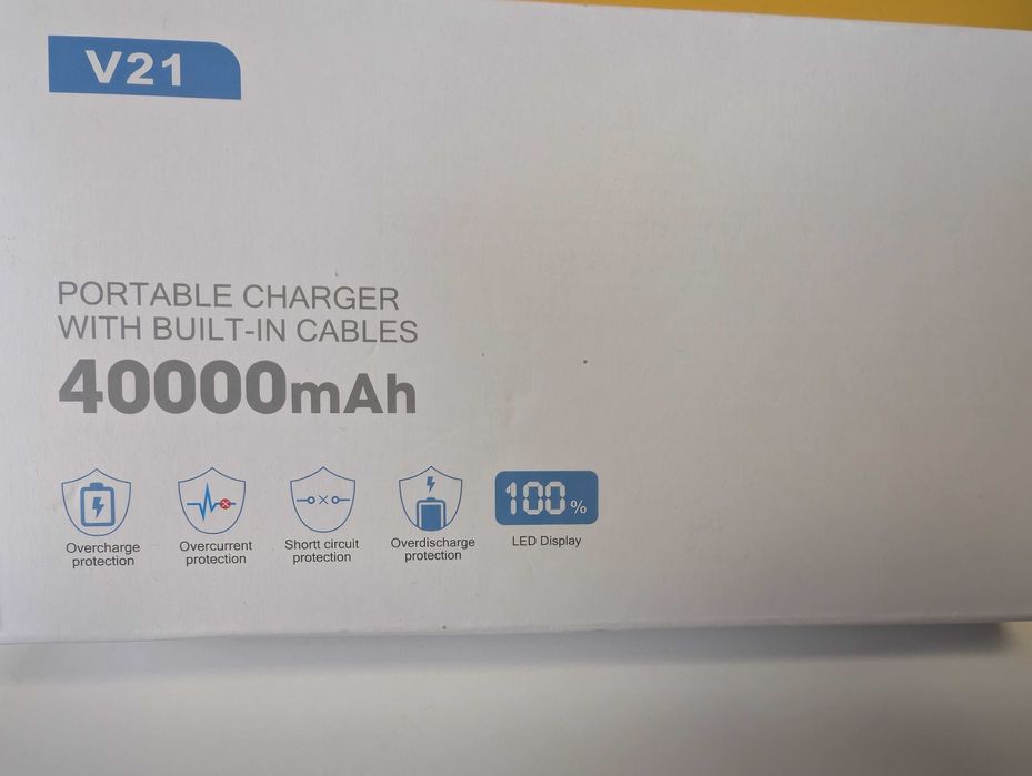 Лот отPower Bank 60000mAh, 66W и 40000 mAh супер-бързо с Android и iOS