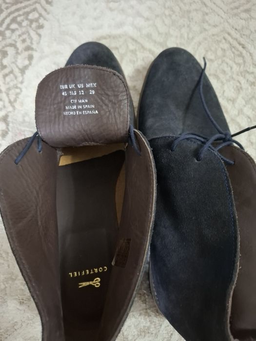 Замшевые ботинки