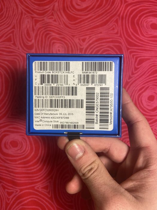 Vând intel compute stick