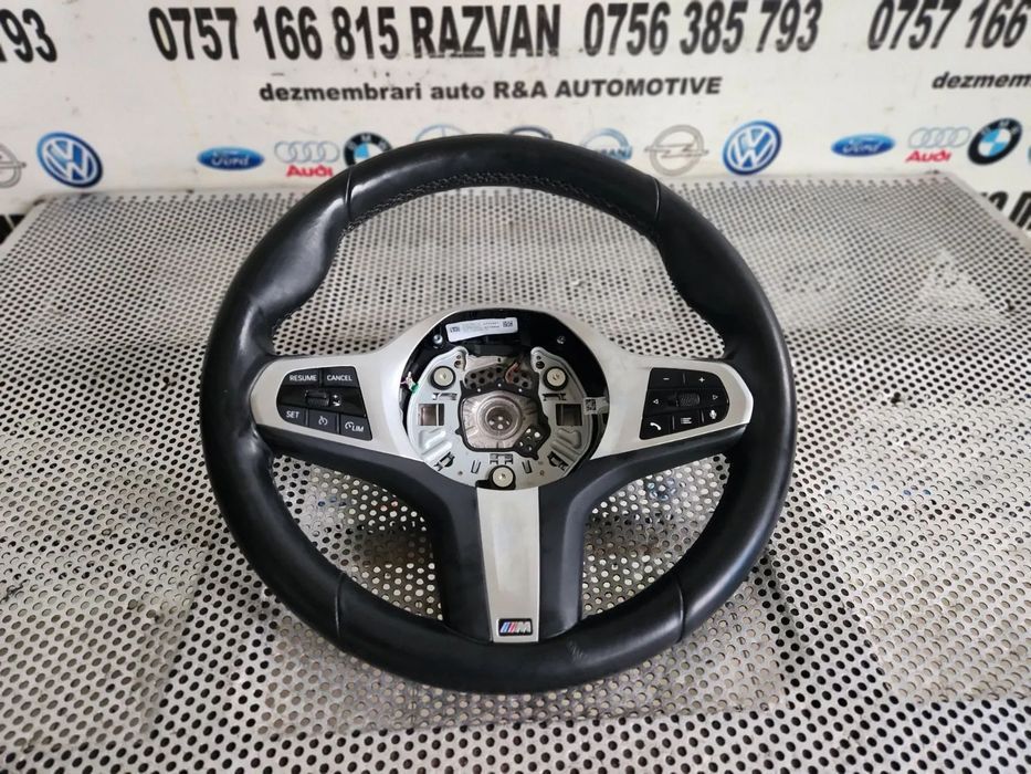 Volan Bmw M Paket Cu Comenzi Din Piele G20 G21 G30 G31 F40 F41 F45 F46 F44 Etc. Dezmembrez Bmw F40
